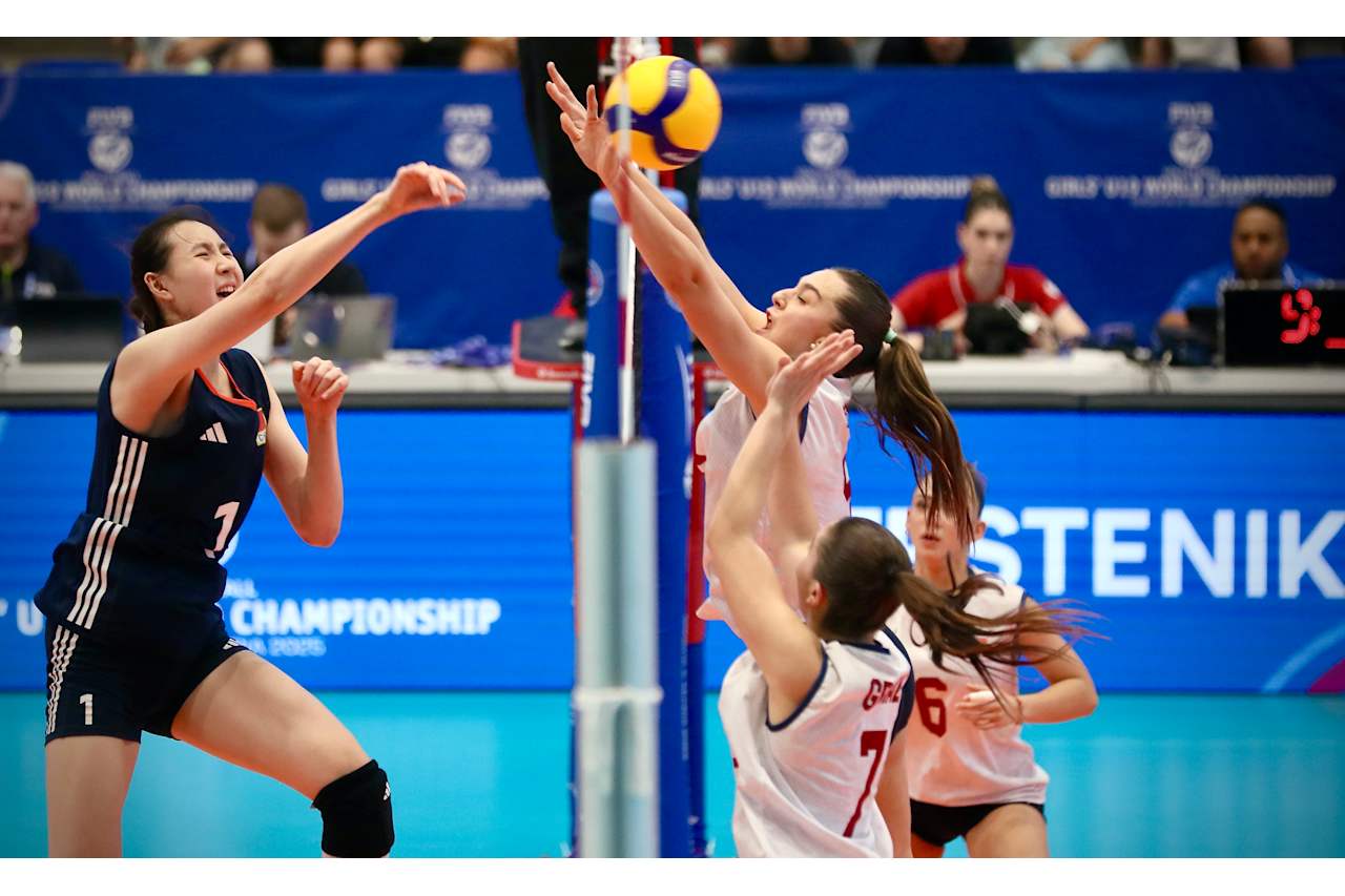 U19世锦赛-中国女排对阵日本取3连胜提前2轮进16强